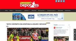 Desktop Screenshot of nuestrosdeportes.com